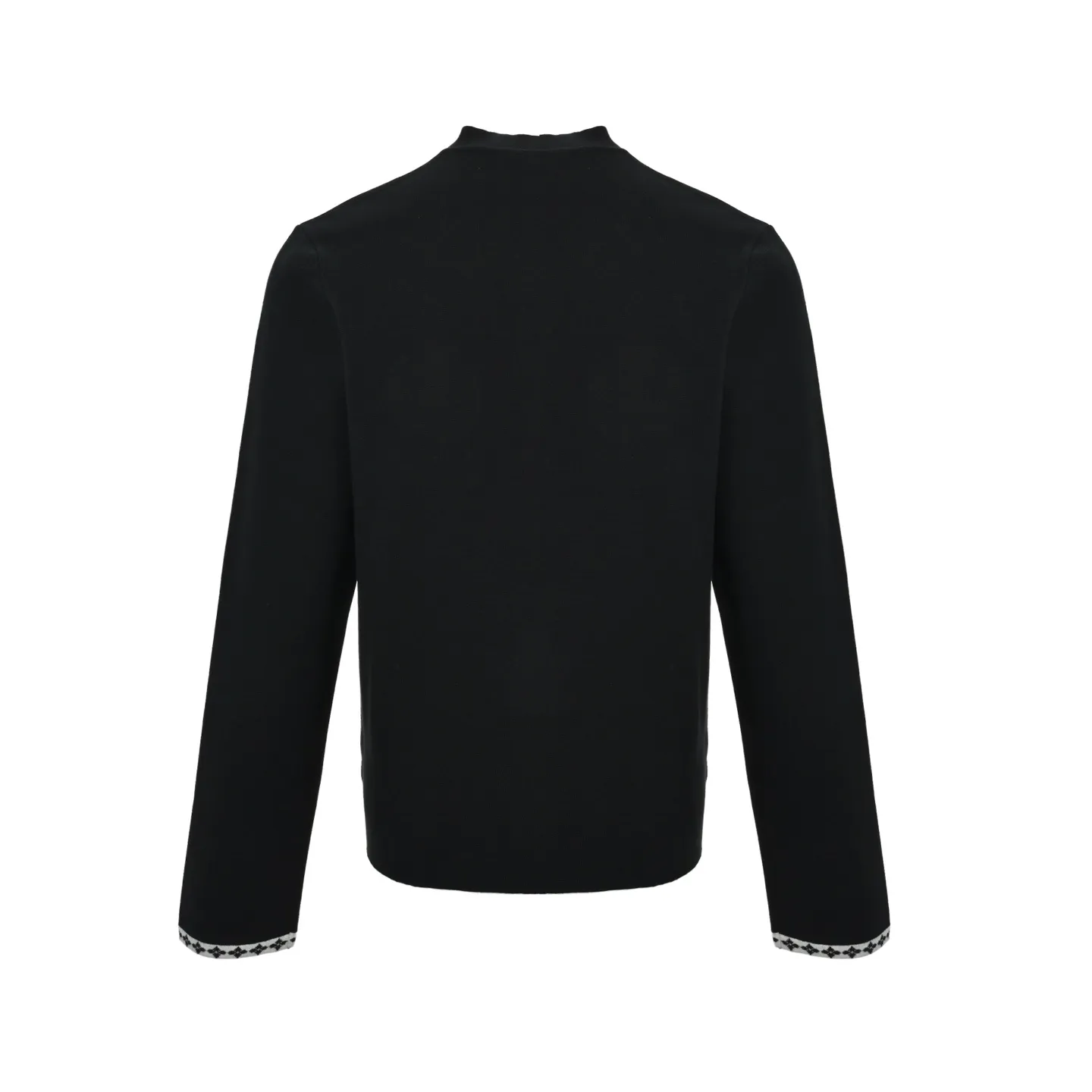 Louis Vuitton/Louis Vuitton white edge knitted college style cardigan jacket